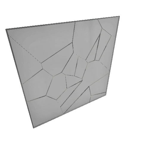 Breakable Window Square x20 Fractured